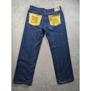 Red Monkey Jeans (Meas 39x33.5) Martin Ksohoh RMC Gold Embroidered Fly